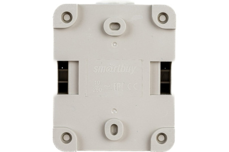 Купить Выключатель Smartbuy 1-клавишный 10А  IP 54 Сатурн SBE-04w-10-SW1-0 фото №2
