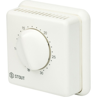 Купить Комнатный проводной термостат Stout TI-N с переключателем зима-лето и светодиодом фото №2