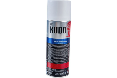 Купить Термостойкая эмаль-аэрозоль KUDO белая 520 мл 1/12 5003 585305 фото №4