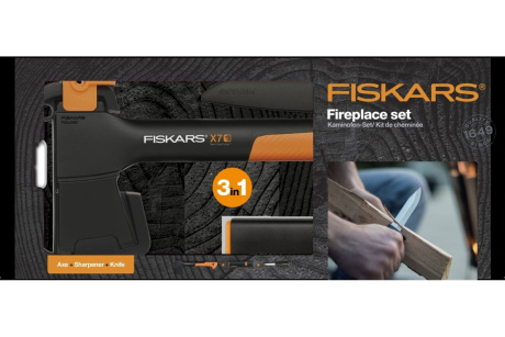 Купить FISKARS Топор-колун X7 + точилка + нож К40   1059024 фото №14