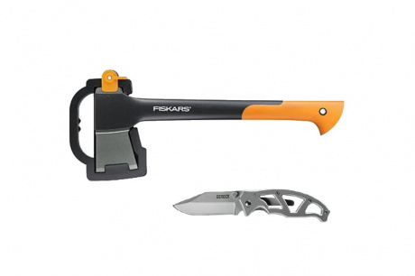 Купить Набор Fiskars: Топор плотницкий малый + складной нож Paraframe фото №1