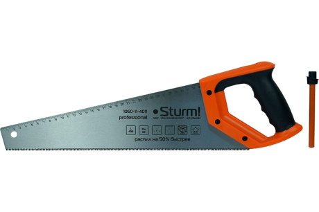 Купить Ножовка по дереву Sturm 1060-11-4011 с КАРАНДАШОМ 400мм фото №1