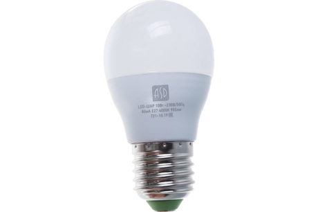 Купить Лампа светодиодная LED-Шар-standard 10Вт 4000К нейтр. бел. E27 900лм 230В ASD 4690612015484 фото №3