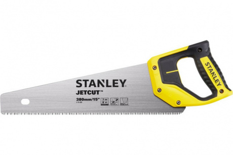 Купить Ножовка STANLEY JET- CUT по дереву с закаленным зубом 7х380мм     2-15-281 фото №1